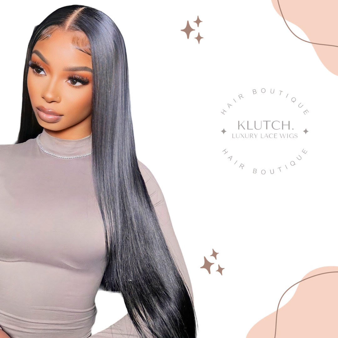 Natural Black Human Hair Natural Straight 13 x 4 Lace Frontal Wig Sale | Buss Down Unit