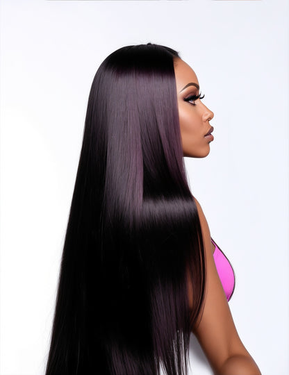 Tarra |Natural Straight Human Hair Lace Front Wig 26"